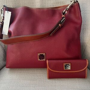Dooney and Bourke Extra Large Courtney Sac and Continental Clutch Wallet
